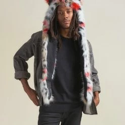 SpiritHoods LLC Strawberry Leopard Collector Edition Faux Fur Hood | Men's
