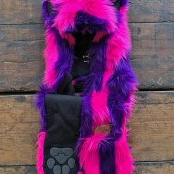 SpiritHoods LLC Wonder Cat Limited Edition Faux Fur Hood | Unisex VIBRANT COLORS