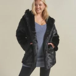 SpiritHoods LLC Black Panther Classic Faux Fur Coat | Women's 12 SpiritHoods LLC Black Panther Classic Faux Fur Coat | Women's