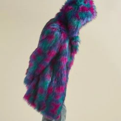 SpiritHoods LLC Northern Lights Calico Leopard Classic Faux Fur Coat | Men's