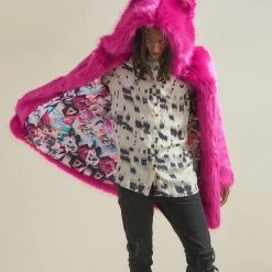 SpiritHoods LLC Lipstick Wolf Classic Collector Edition Faux Fur Coat | Men's COLORFUL PARTY ANIMALS