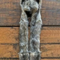 SpiritHoods LLC WOMENS Eurasian Wolf Limited Edition Faux Fur Hood | Unisex