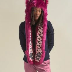 SpiritHoods LLC COLORFUL PARTY ANIMALS Love Wolf Collector Edition Faux Fur Hood | Men's