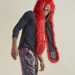 SpiritHoods LLC DAY TIME STYLE Glitter Love Cat Collector Edition Faux Fur Hood | Men's