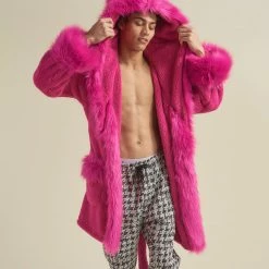 SpiritHoods LLC Lipstick Wolf Classic Short Faux Fur Robe | Men's NEW 13 SpiritHoods LLC Lipstick Wolf Classic Short Faux Fur Robe | Men's NEW