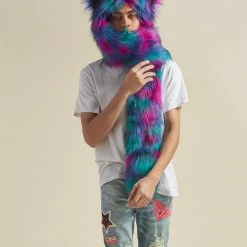 SpiritHoods LLC Northern Lights Calico Leopard CE Faux Fur Hood | Men's