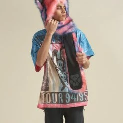 SpiritHoods LLC Peach Sorbet Cat Faux Fur Hood | Men's