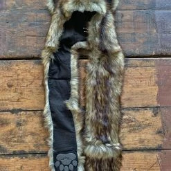 SpiritHoods LLC Grizzly Bear Limited Edition Faux Fur Hood | Unisex WOMENS