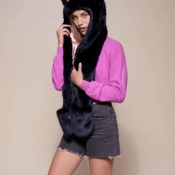 SpiritHoods LLC Indigo Wolf Luxe Collector Edition SpiritHood DAY TIME STYLE