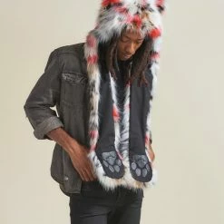 SpiritHoods LLC Strawberry Leopard Collector Edition Faux Fur Hood | Men's