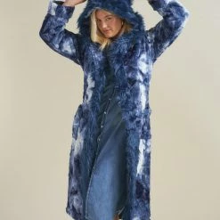 SpiritHoods LLC Water Wolf Classic Faux Fur Style Robe | Women's NIGHT TIME STYLE