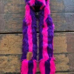 SpiritHoods LLC Wonder Cat Limited Edition Faux Fur Hood | Unisex VIBRANT COLORS