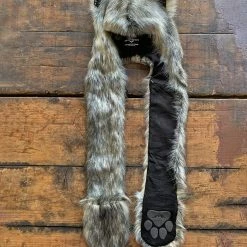 SpiritHoods LLC WOMENS Eurasian Wolf Limited Edition Faux Fur Hood | Unisex