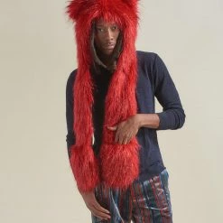 SpiritHoods LLC DAY TIME STYLE Glitter Love Cat Collector Edition Faux Fur Hood | Men's