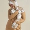 SpiritHoods LLC Siberian Snow Leopard Faux Fur Hood | Women's