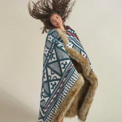 SpiritHoods LLC Golden Jackal Collector Edition Faux Fur Throw