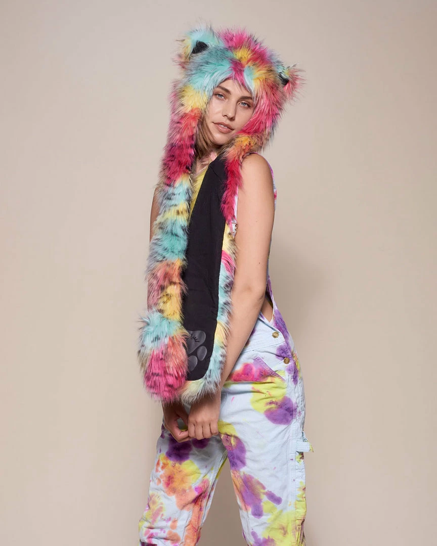 SpiritHoods LLC WOMENS Oaxaca Jaguar Collector Edition Faux Fur Hood 8 SpiritHoods LLC WOMENS Oaxaca Jaguar Collector Edition Faux Fur Hood