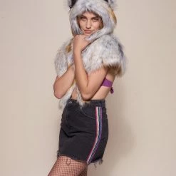SpiritHoods LLC Arctic Fox Collector Edition Faux Fur Shawl | Women's