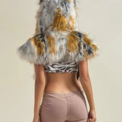 SpiritHoods LLC Arctic Fox Collector Edition Faux Fur Shawl | Women's