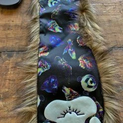 SpiritHoods LLC VIBRANT COLORS We Are All Animals Neon Grizzly Bear Faux Fur Hood | Unisex