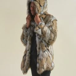 SpiritHoods LLC Wolverine Hooded Faux Fur Coat | Men's
