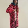 SpiritHoods LLC COLORFUL PARTY ANIMALS Pink Panther Calf Length Faux Fur Coat | Men's
