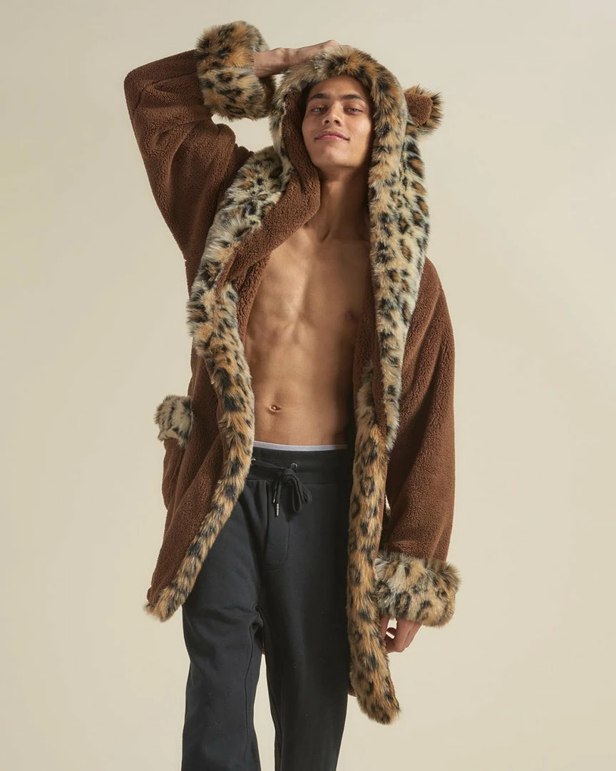 SpiritHoods LLC Leopard Classic Short Faux Fur Robe | Men's 6 SpiritHoods LLC Leopard Classic Short Faux Fur Robe | Men's