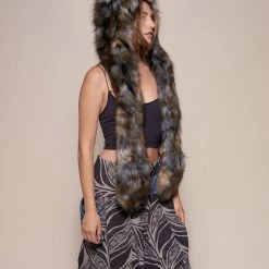 SpiritHoods LLC Brindle Wolf Collector Edition Faux Fur Hood 15 SpiritHoods LLC Brindle Wolf Collector Edition Faux Fur Hood