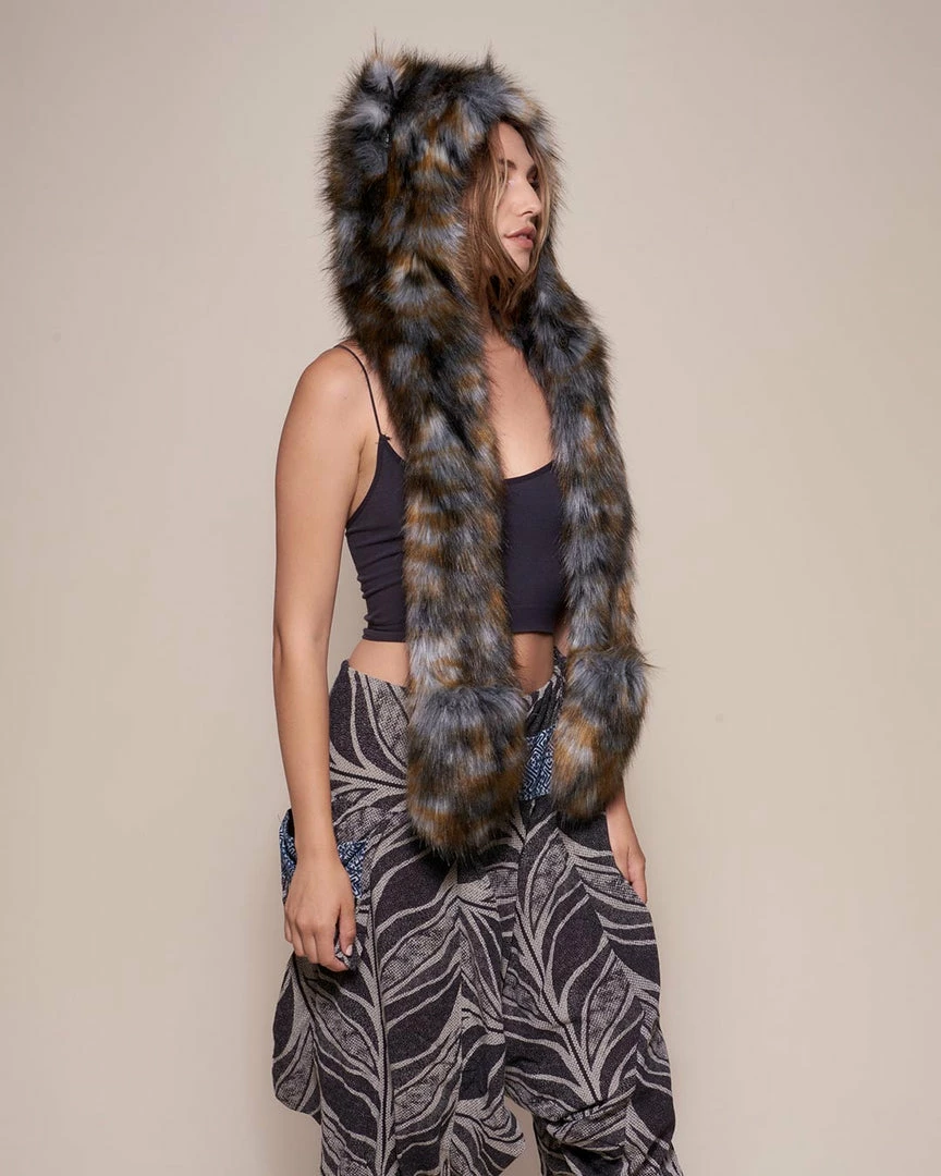 SpiritHoods LLC Brindle Wolf Collector Edition Faux Fur Hood 8 SpiritHoods LLC Brindle Wolf Collector Edition Faux Fur Hood