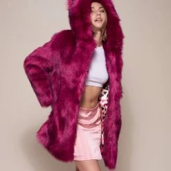 SpiritHoods LLC Love Wolf Luxe Classic Faux Fur Coat | Women's COLORFUL PARTY ANIMALS 13 SpiritHoods LLC Love Wolf Luxe Classic Faux Fur Coat | Women's COLORFUL PARTY ANIMALS