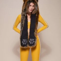 SpiritHoods LLC Red Wolf Faux Fur Hood | Women's WOMENS