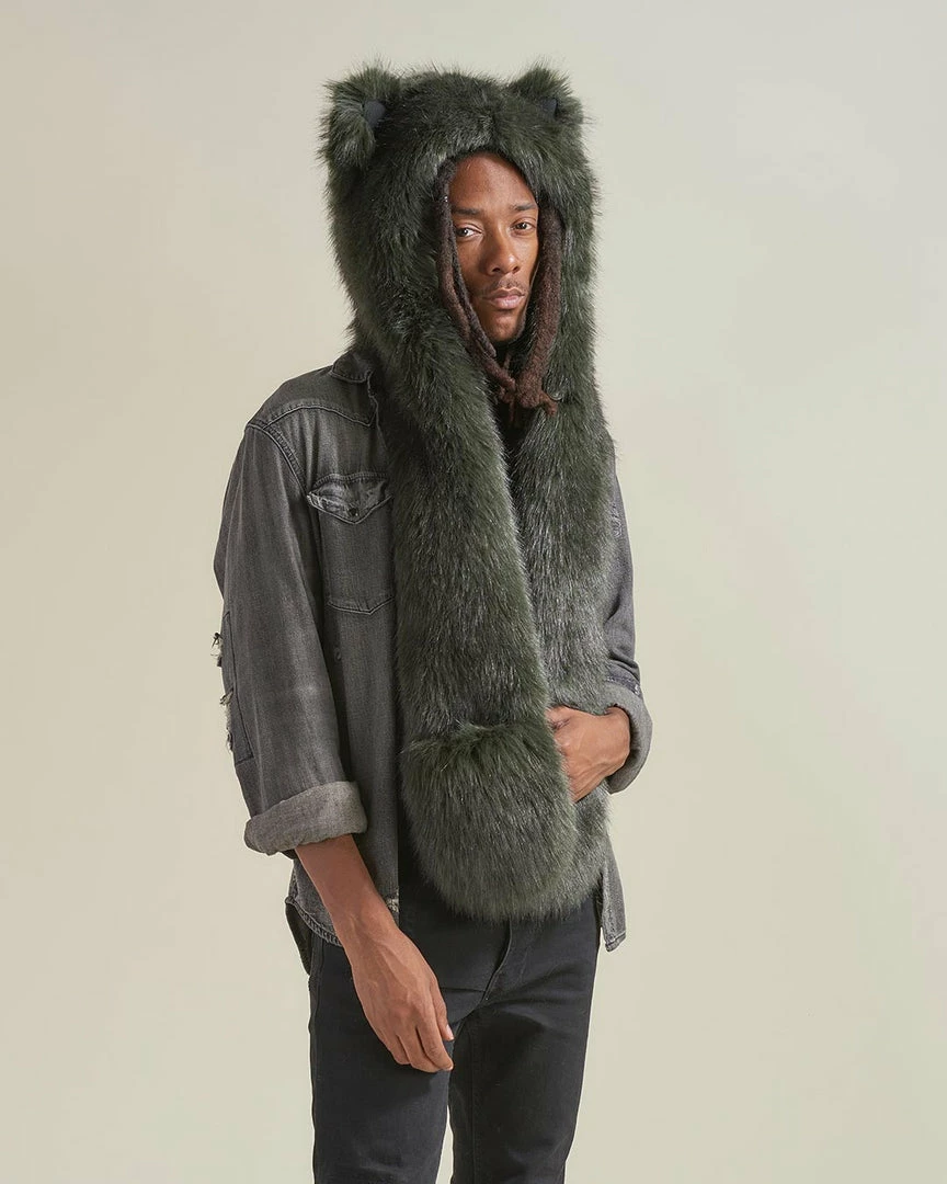 SpiritHoods LLC Forest Wolf Luxe Collector Edition Faux Fur Hood | Men's 4 SpiritHoods LLC Forest Wolf Luxe Collector Edition Faux Fur Hood | Men's