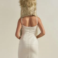 SpiritHoods LLC Glitter Sun Wolf Collector Edition Faux Fur Hood | Women's DAY TIME STYLE