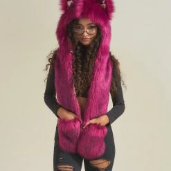 SpiritHoods LLC Love Wolf Collector Edition Faux Fur Hood | Women's