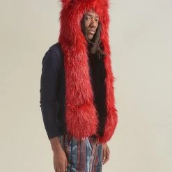 SpiritHoods LLC DAY TIME STYLE Glitter Love Cat Collector Edition Faux Fur Hood | Men's