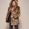 SpiritHoods LLC Javan Leopard Classic Faux Fur Coat *Almost Purfect* | Women's