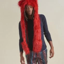 SpiritHoods LLC DAY TIME STYLE Glitter Love Cat Collector Edition Faux Fur Hood | Men's