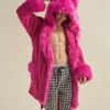SpiritHoods LLC Lipstick Wolf Classic Short Faux Fur Robe | Men's NEW