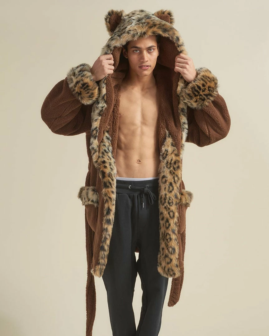 SpiritHoods LLC Leopard Classic Short Faux Fur Robe | Men's 5 SpiritHoods LLC Leopard Classic Short Faux Fur Robe | Men's