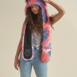SpiritHoods LLC Peach Sorbet Kitten Faux Fur Hood | Women's