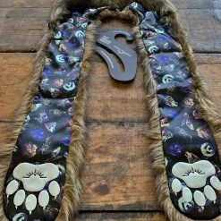 SpiritHoods LLC VIBRANT COLORS We Are All Animals Neon Grizzly Bear Faux Fur Hood | Unisex