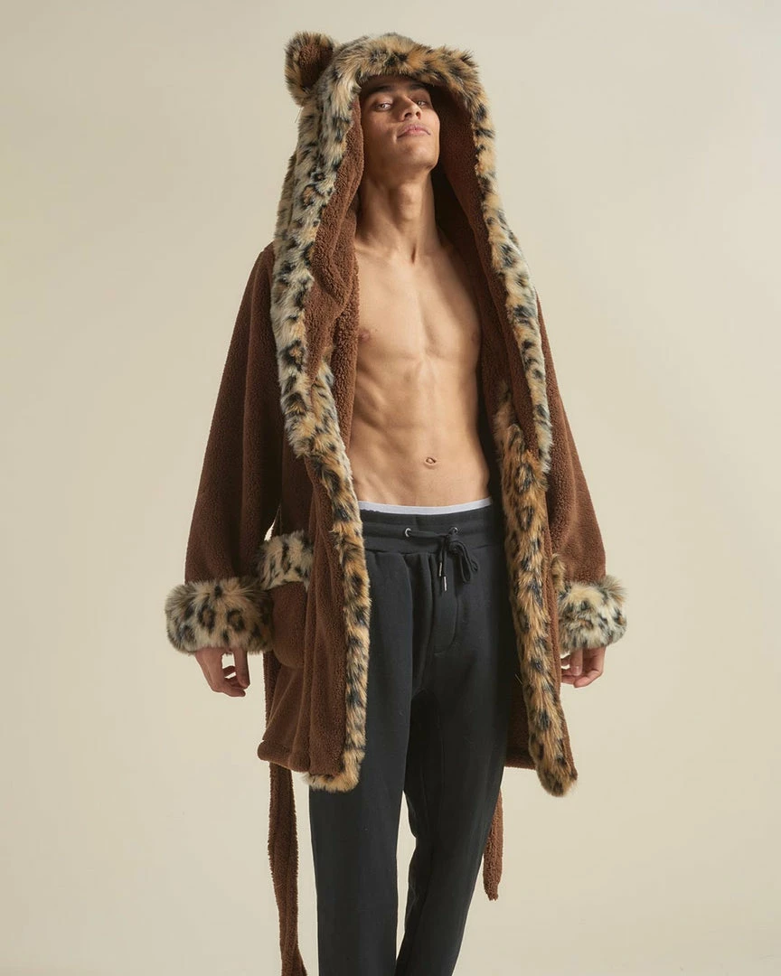 SpiritHoods LLC Leopard Classic Short Faux Fur Robe | Men's 7 SpiritHoods LLC Leopard Classic Short Faux Fur Robe | Men's