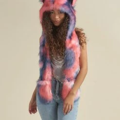 SpiritHoods LLC Peach Sorbet Kitten Faux Fur Hood | Women's