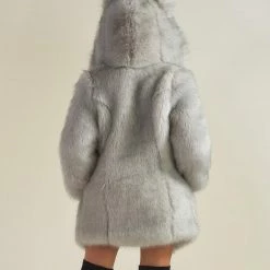 SpiritHoods LLC Arctic Wolf Luxe Classic Faux Fur Coat | Women's NIGHT TIME STYLE 15 SpiritHoods LLC Arctic Wolf Luxe Classic Faux Fur Coat | Women's NIGHT TIME STYLE