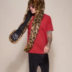 SpiritHoods LLC DAY TIME STYLE Javan Leopard Faux Fur Hood | Men's 11 SpiritHoods LLC DAY TIME STYLE Javan Leopard Faux Fur Hood | Men's