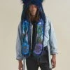 SpiritHoods LLC DAY TIME STYLE Artist Edition Lora Zombie Galaxy Cat Faux Fur Hood | Men's