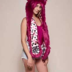 SpiritHoods LLC Love Wolf Collector Edition Faux Fur Hood | Women's