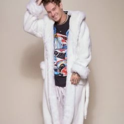 SpiritHoods Arctic Wolf Classic Faux Fur Robe | Men's MENS