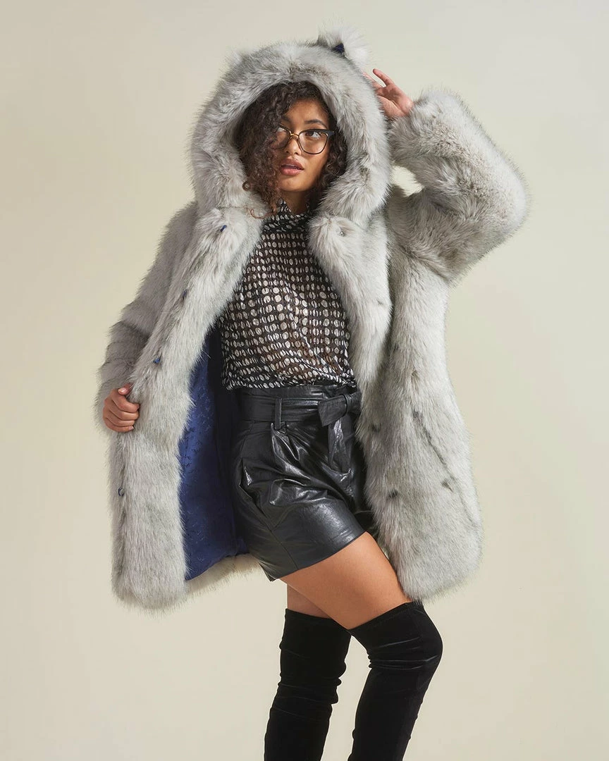 SpiritHoods LLC Arctic Wolf Luxe Classic Faux Fur Coat | Women's NIGHT TIME STYLE 6 SpiritHoods LLC Arctic Wolf Luxe Classic Faux Fur Coat | Women's NIGHT TIME STYLE