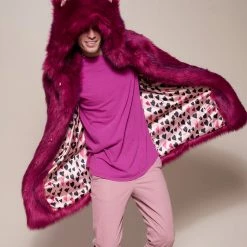 SpiritHoods LLC Love Wolf Luxe Classic Faux Fur Coat | Men's